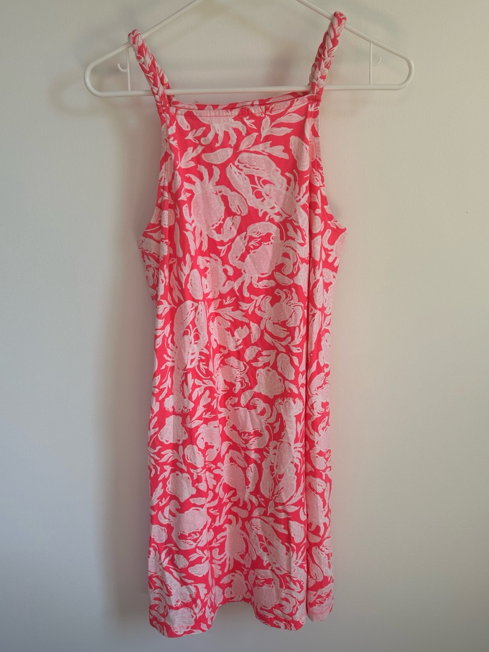 Lilly Pulitzer Coral Pink Floral Mini Sundress size M
